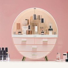 3 Drawer Round Desktop Cosmetic Display Box 